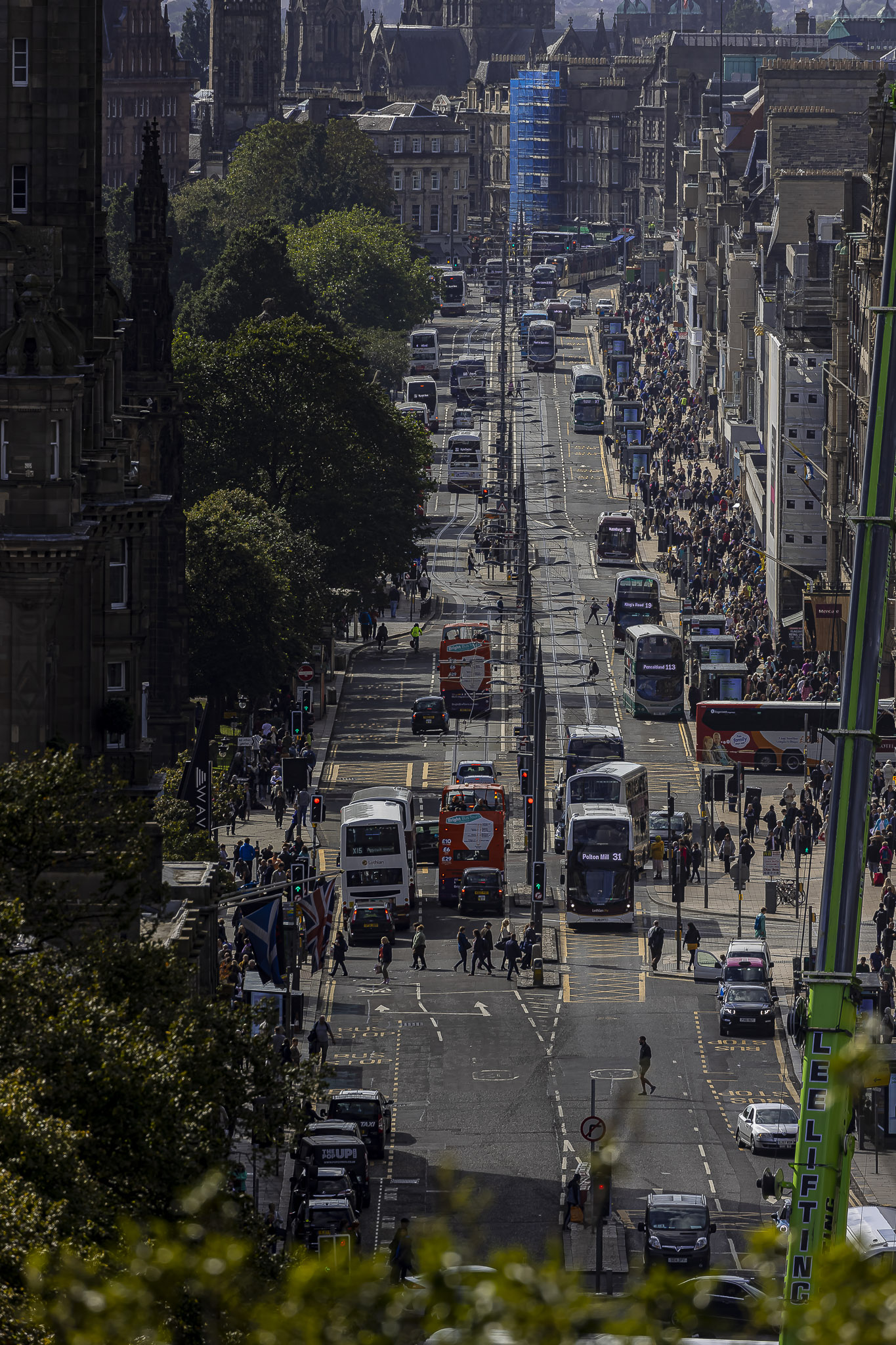 Geschäftiges Treiben auf der Princess Street