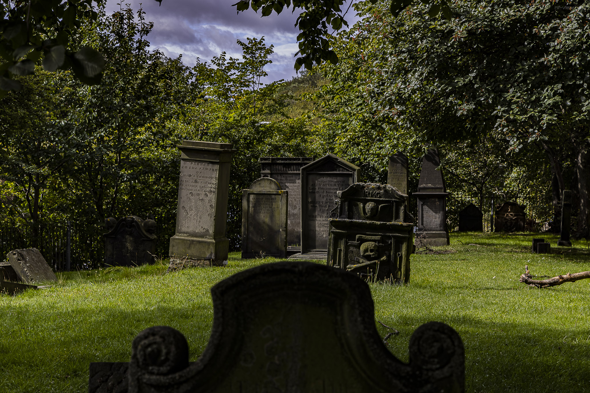 Burial ground in Leith - frei zugänglich an der Coburg street