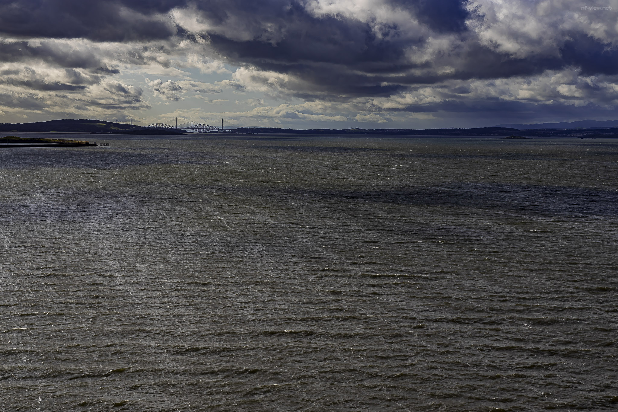 Stürmiges Wetter auf dem Firth of Forth