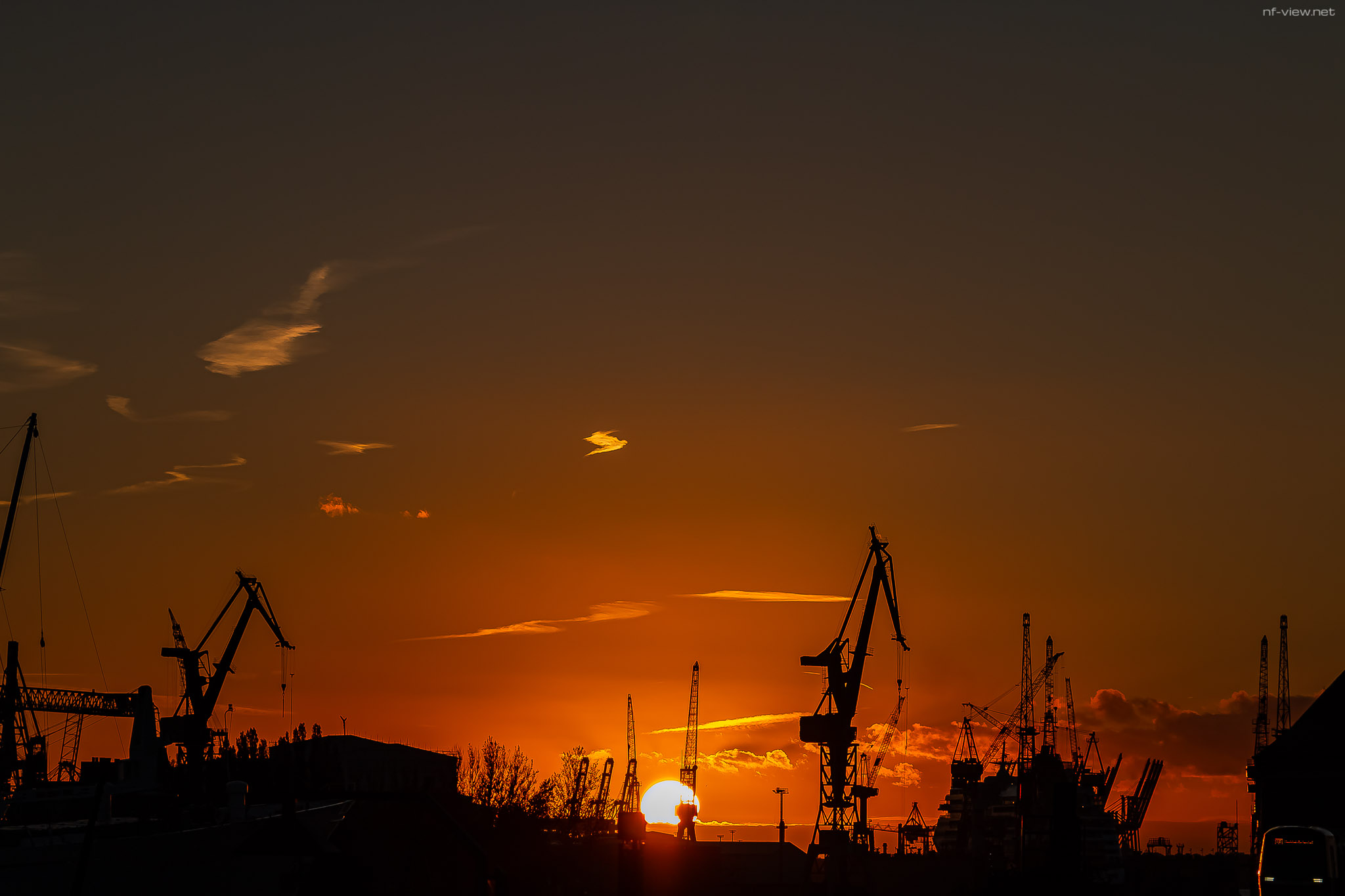 Ein weiterer herrlicher Sonnenuntergang im Hafen