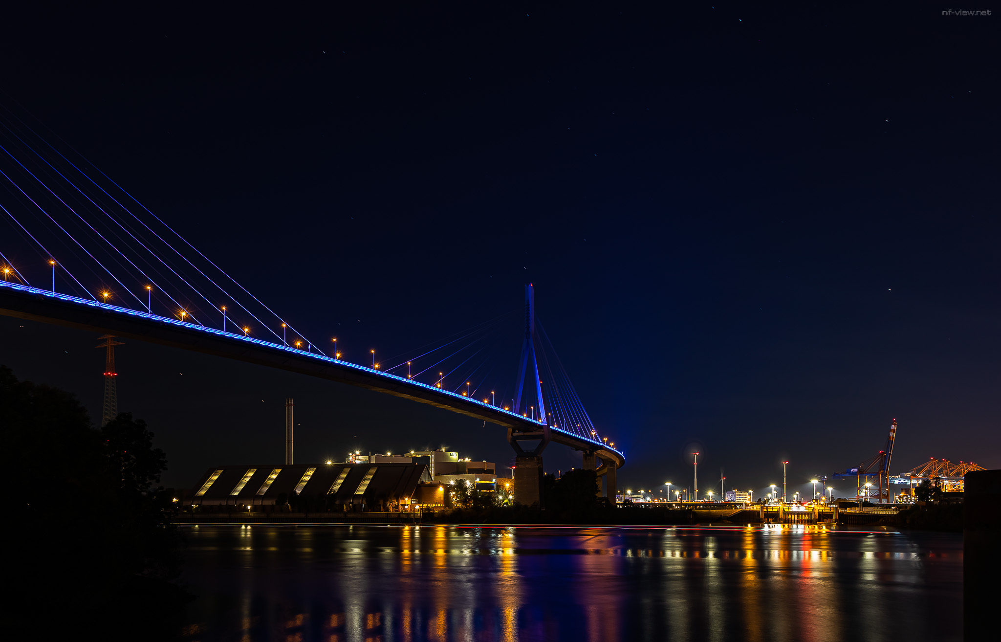 Blue Port Hamburg 2019 - Köhlbrandbrücke und MVR