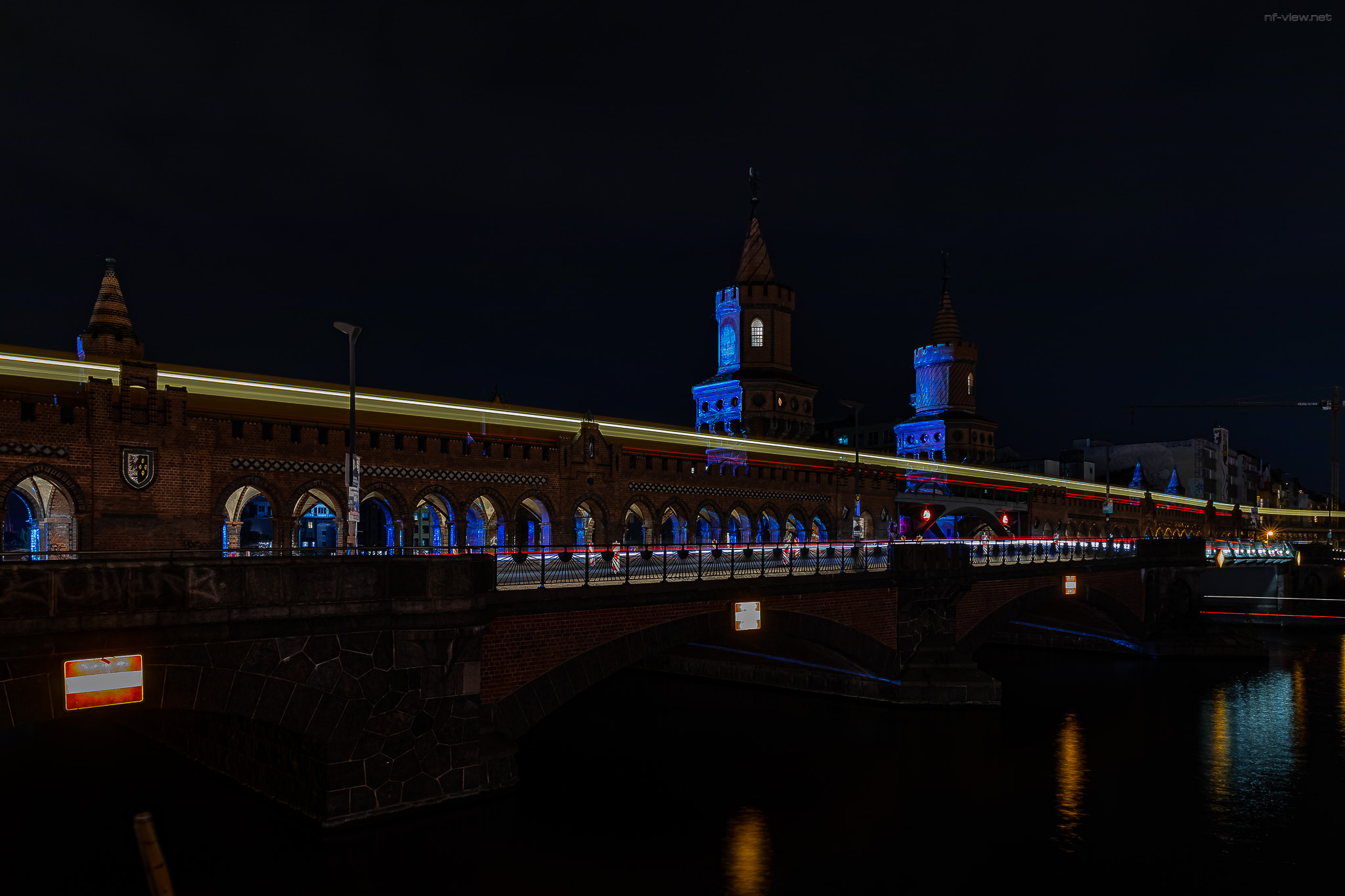 Festival of lights - Oberbaumbrücke von hinten 2