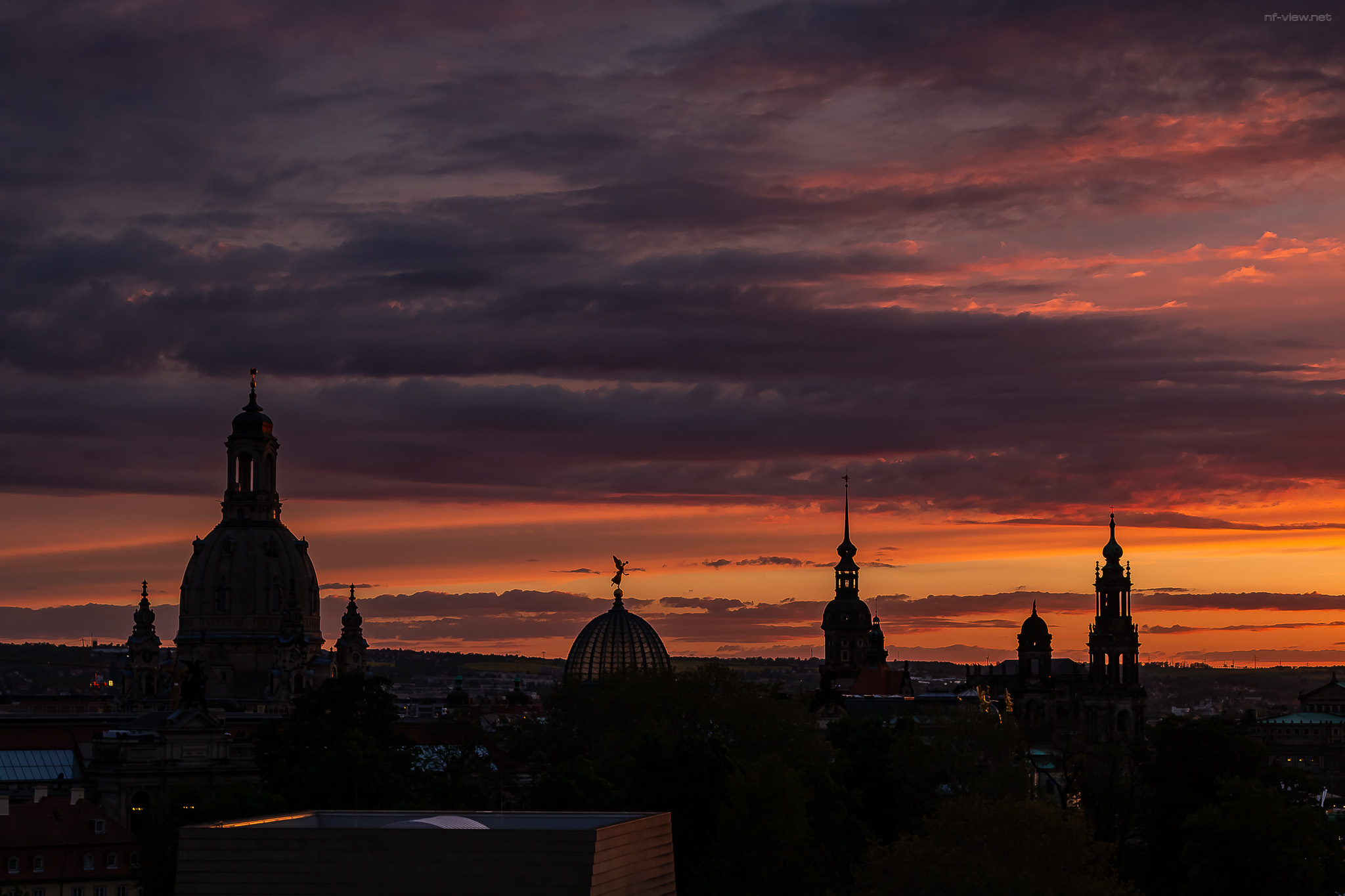 Dresdner Skyline am Abend