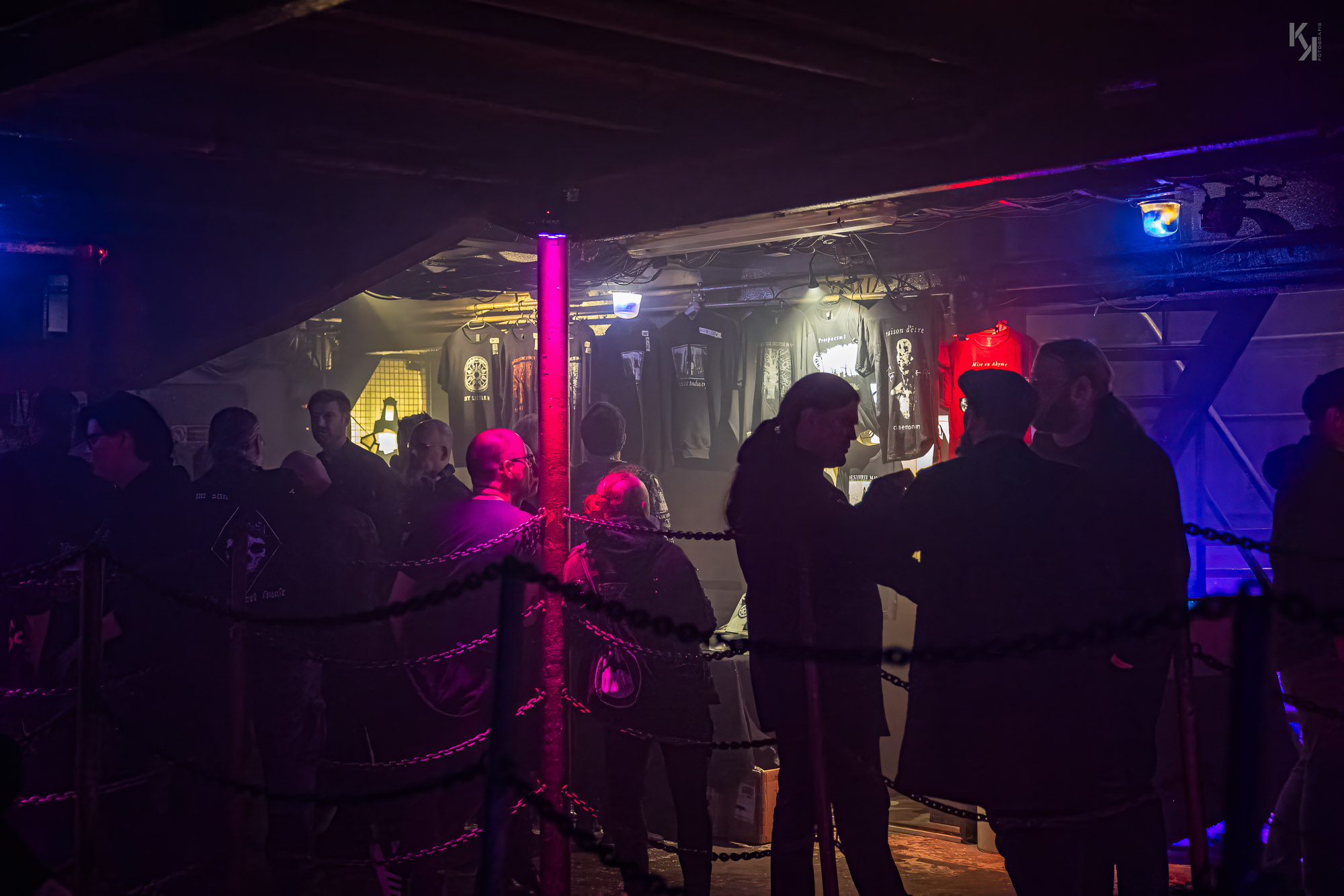 Merchandise Verkauf auf der Stubnitz