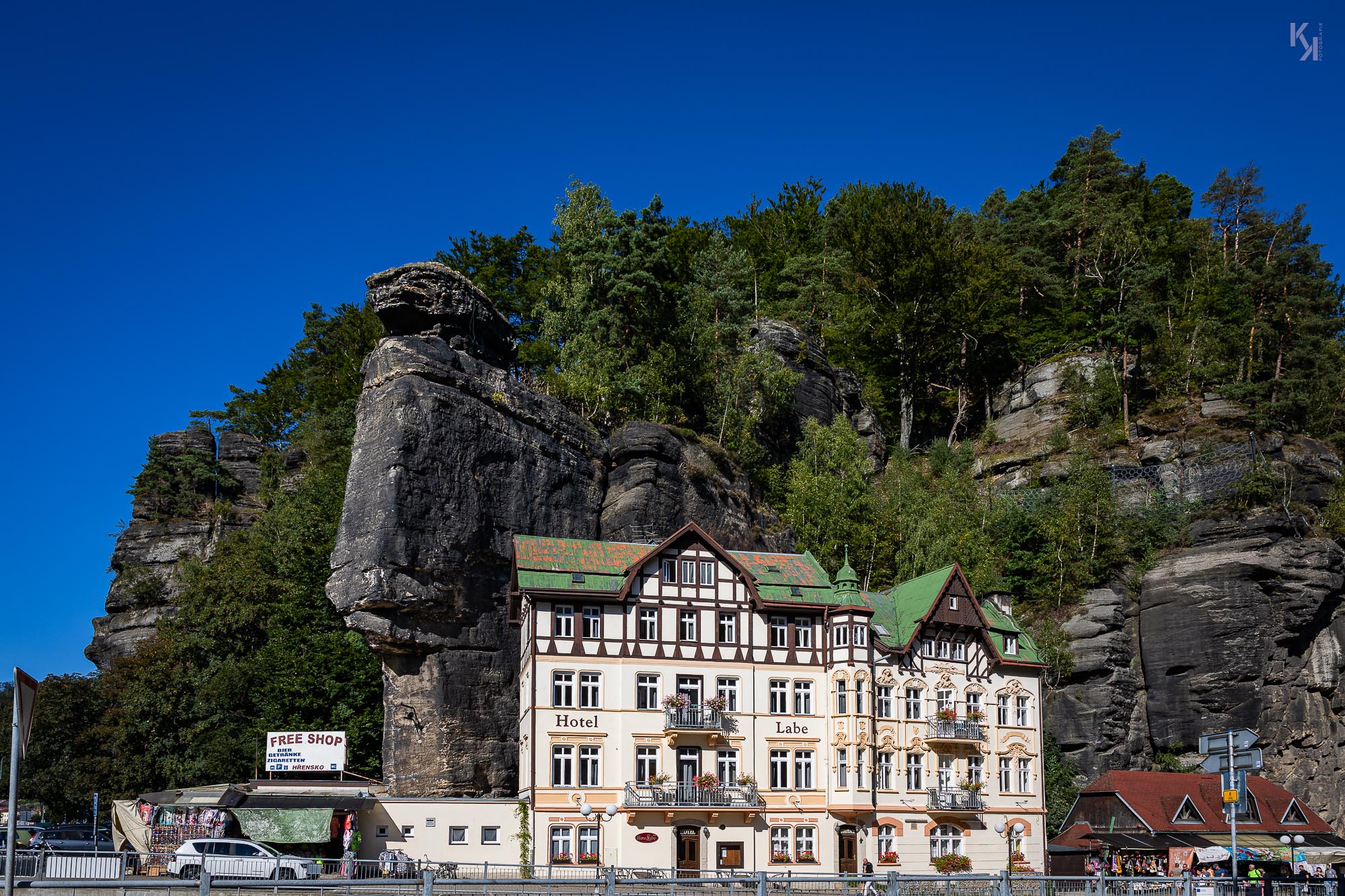 am Abzweig nach Jetřichovice