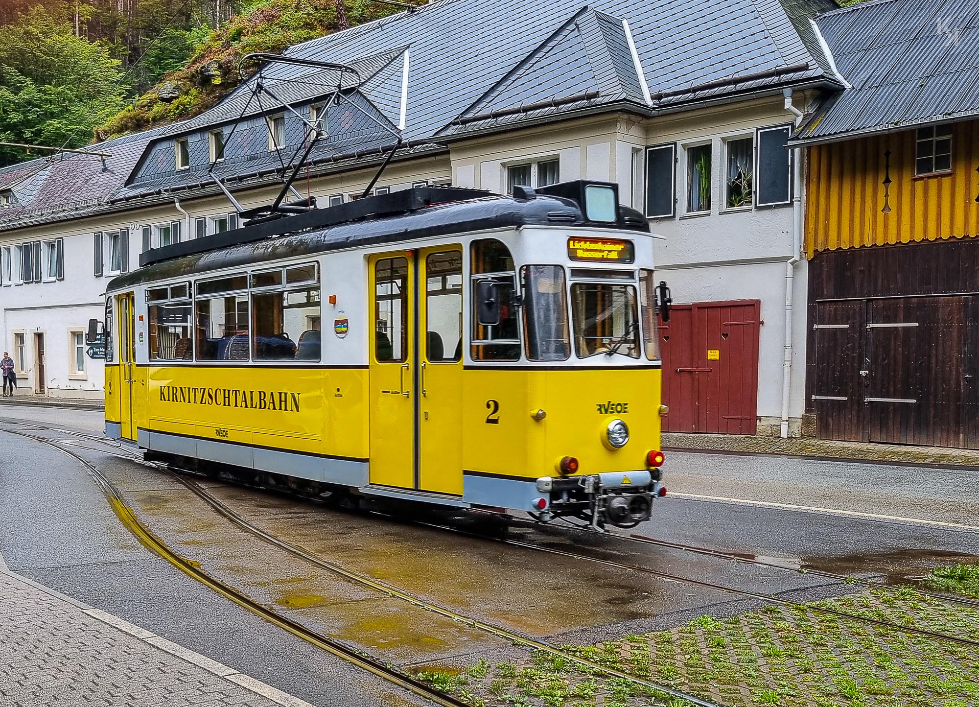 Die Kirnitzschtalbahn in Bad Schandau