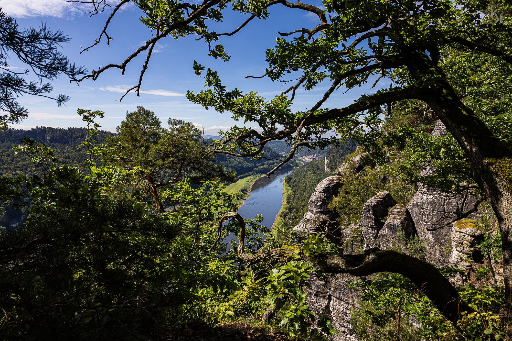 auf dem Weg zur Basteiaussichtgab es auch gute Aussichten