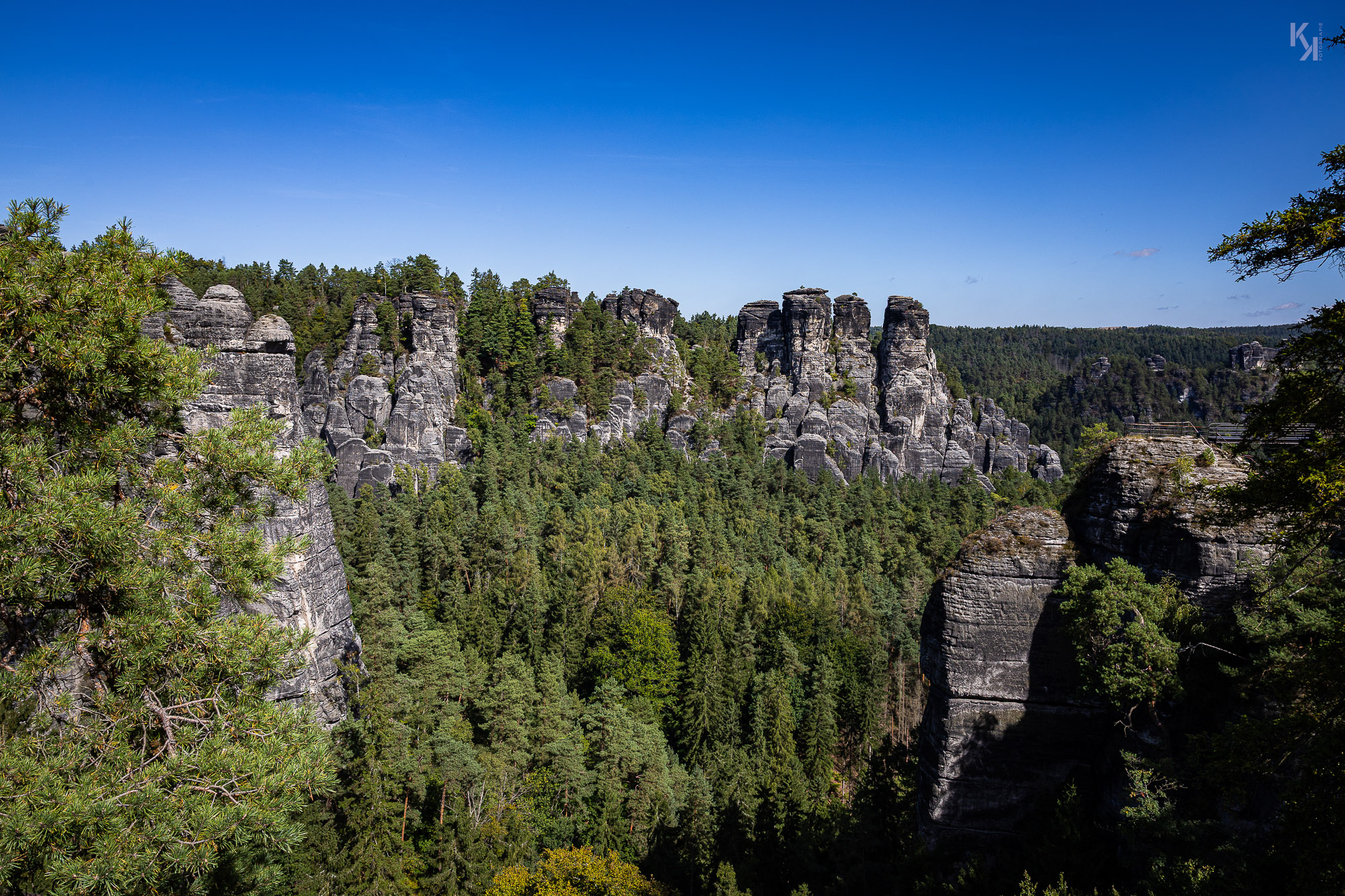 ein Blick von der weltberühmten Bastei