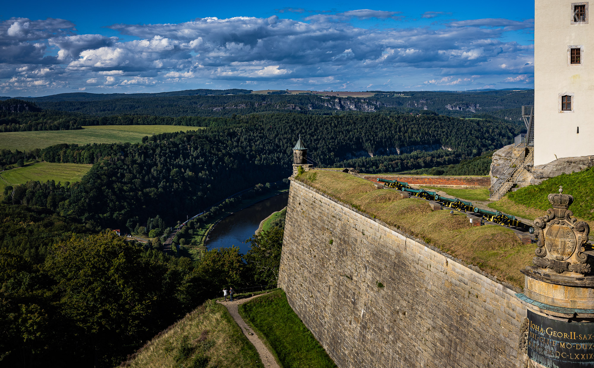 die Kanonen der Festung Königstein