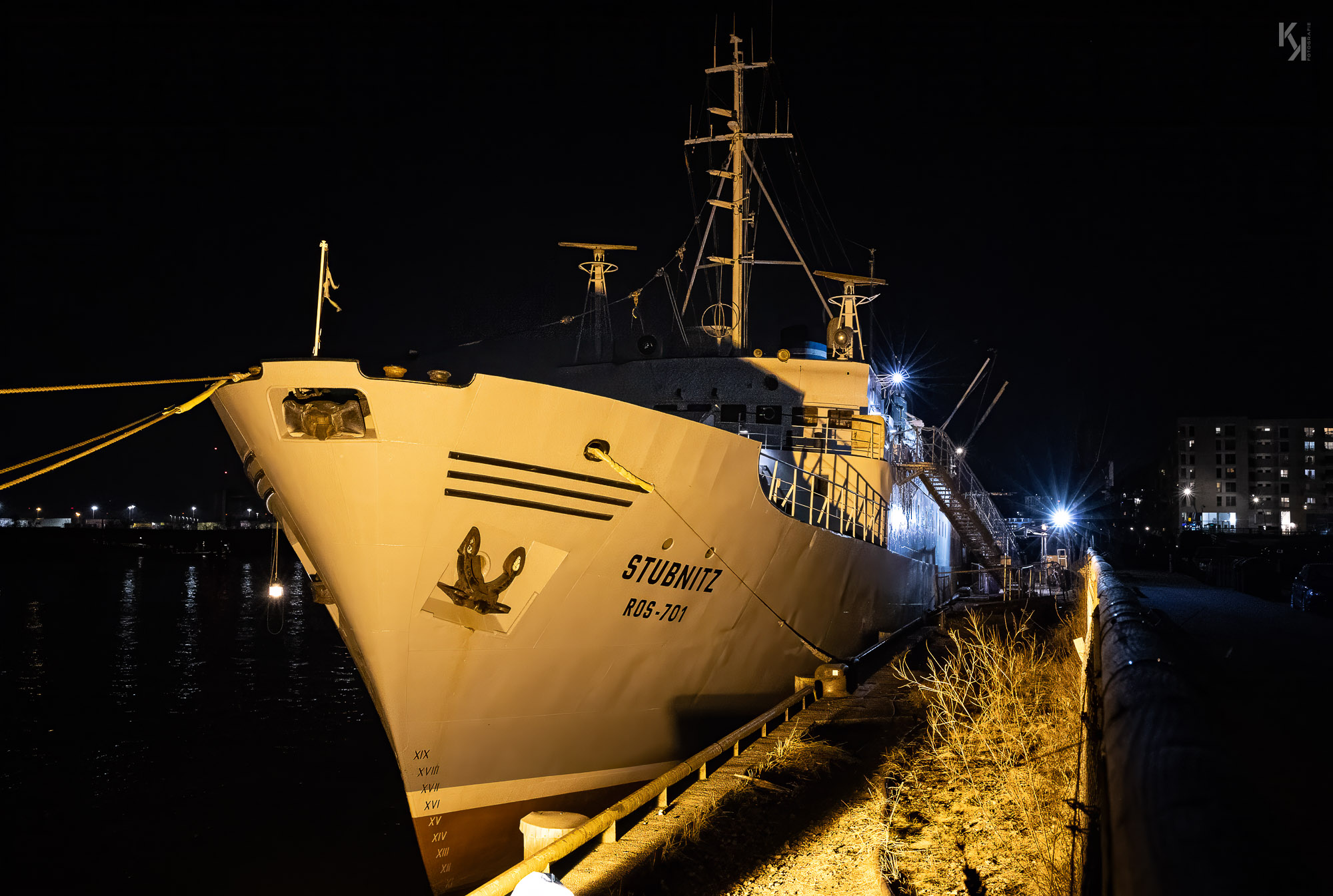 der Bug der MS Stubnitz