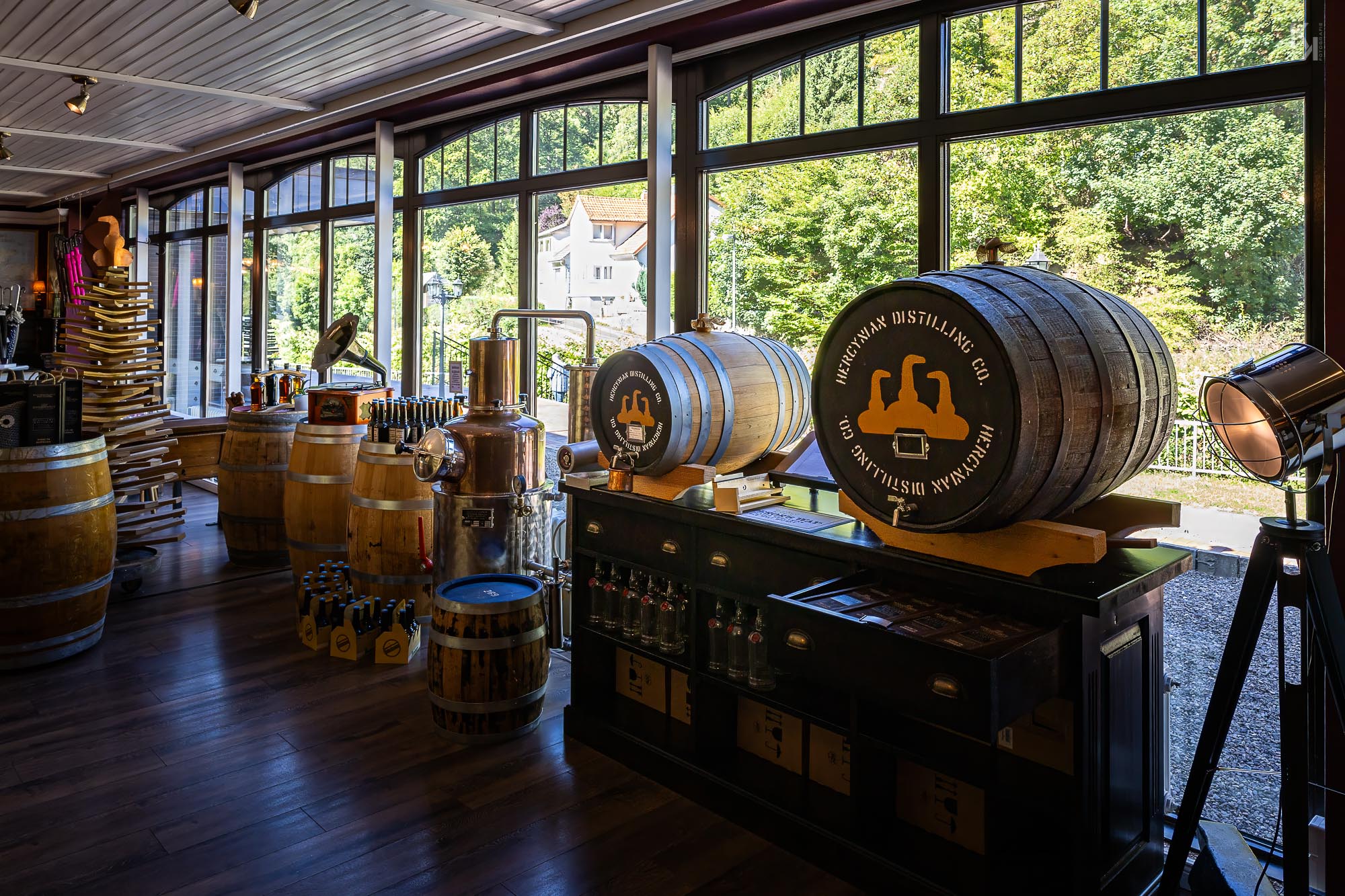Hier kann der Whisky selbst gezapft werden