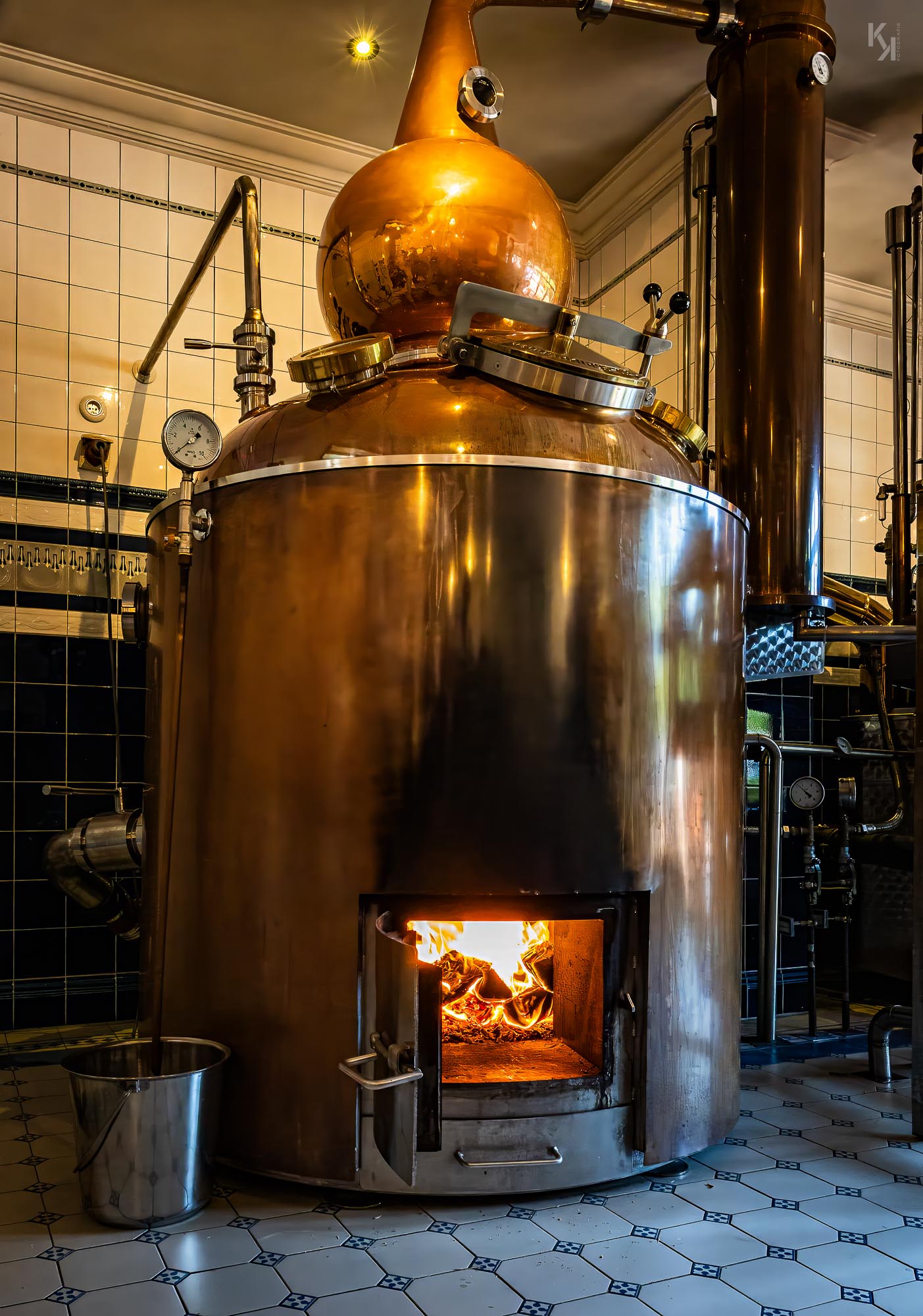 Washstill in Betrieb